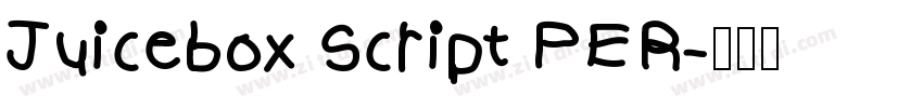 Juicebox Script PER字体转换